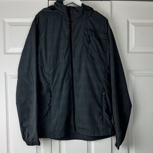 Nau Men's Charcoal Hooded Windbreaker